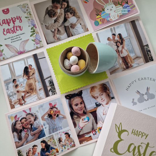 Personalised Wooden Easter Egg in a Photo Box - Handyexpression